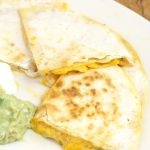 Cheese Quesadillas with Copycat Taco Bell Quesadilla Sauce tastes JUST like the original. From a former Taco Bell worker and current Taco Bell Quesadilla addict. Makes a quick and easy appetizer or dinner recipe too!
