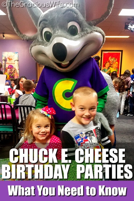 birthday party at chuck e cheese